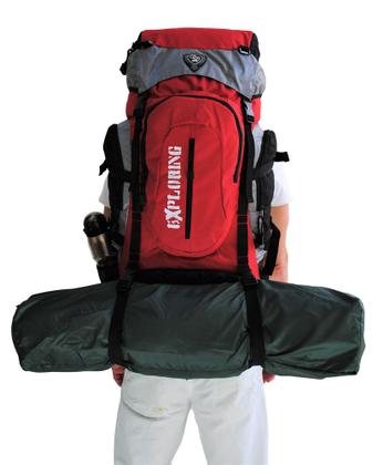 Imagem de Mochila 70l camping trilha viagem pesca impermeável  resistente