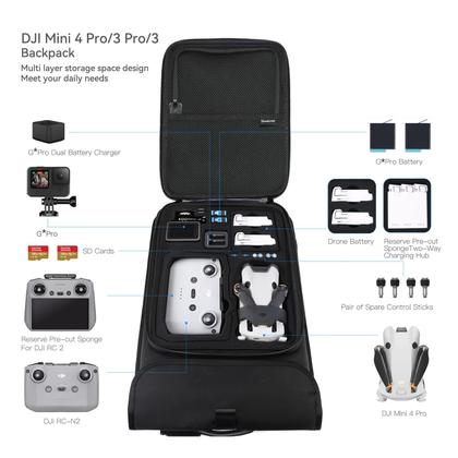 Imagem de Mochila à Prova d'Água Smatree para DJI Mini 4 Pro/3 Pro