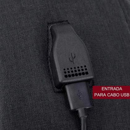 Imagem de Mochila Anti Furto Para Notebook Impermeável Com Usb Cores