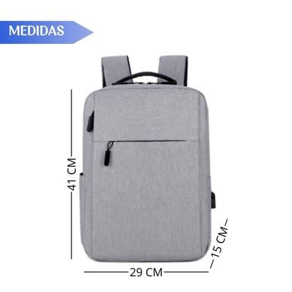 Imagem de Mochila Antifurto Resistente Unissex Com Carregamento USB Reforçada - Cores