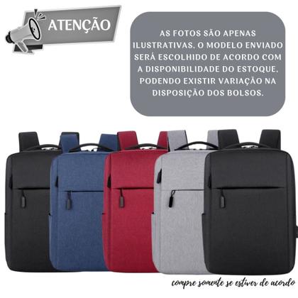 Imagem de Mochila Antifurto Resistente Unissex Com Carregamento USB Reforçada - Cores