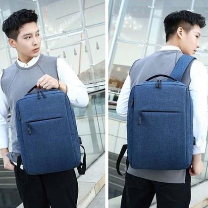 Imagem de Mochila Antifurto Viagem Impermeável Com Compartimento USB Resistente - Cores