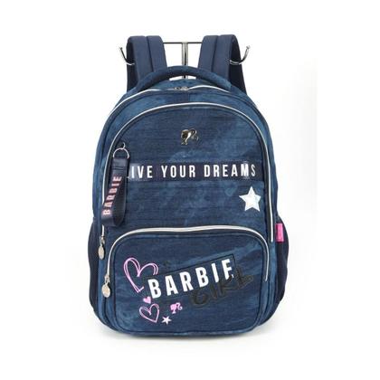 Imagem de Mochila Azul De Costas Notebook Escolar Barbie Luxcel