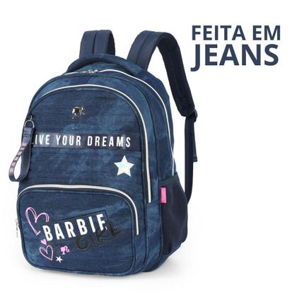 Imagem de Mochila Azul De Costas Notebook Escolar Barbie Luxcel