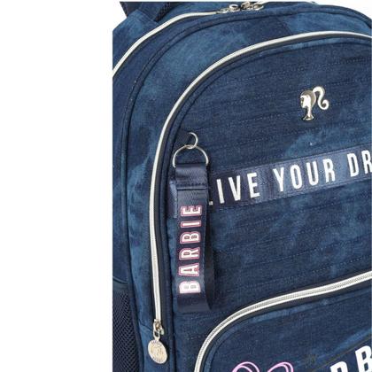 Imagem de Mochila Azul De Costas Notebook Escolar Barbie Luxcel