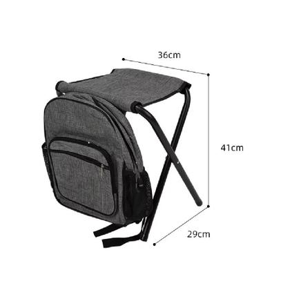 Imagem de Mochila banco dobravel portatil bolsa cooler camping viagem
