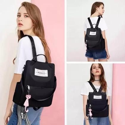 Imagem de Mochila Bolsa Antifurto Feminina Tiracolo Fashion Trabalho/Escola/Universidade 2021