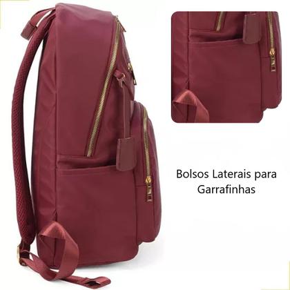 Imagem de Mochila Bolsa Costas Casual Juvenil Reforçada Up4you Vinho