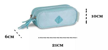 Imagem de Mochila Bolsa Costas Escolar Feminina + Estojo Pastel - Clio