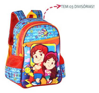 Imagem de Mochila Bolsa Costas Escolar Infantil Maria Clara e JP -Clio