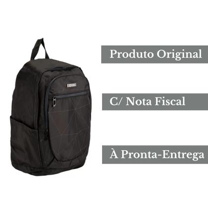 Imagem de Mochila Bolsa Costas Notebook Executiva Geométrica Reforçada - Trabalho/Faculdade - Clio