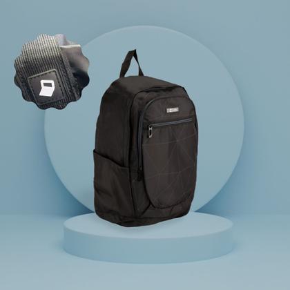 Imagem de Mochila Bolsa Costas Notebook Executiva Geométrica Reforçada - Trabalho/Faculdade - Clio