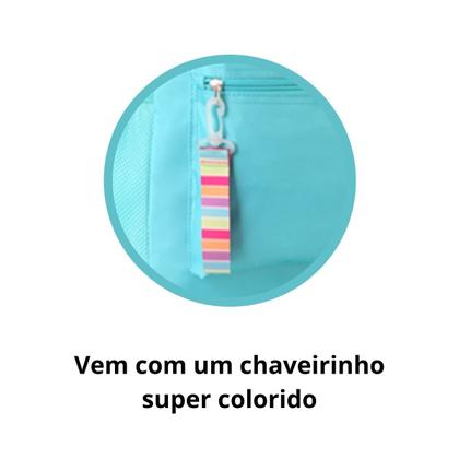 Imagem de Mochila Bolsa De Costas Have Fun C/ Chaveiro - Feminina Juvenil - Super Resistente Reforçada - Clio