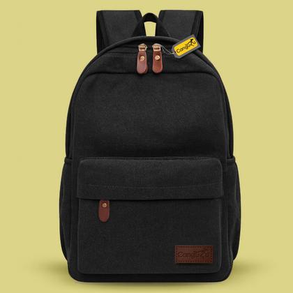 Imagem de Mochila Bolsa De Lona Reforçada Resistente Masculina Feminina Escolar Faculdade Dia a Dia Amplo Espaço Moderna