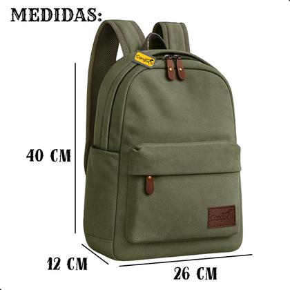 Imagem de Mochila Bolsa De Lona Reforçada Resistente Masculina Feminina Escolar Faculdade Dia a Dia Amplo Espaço Moderna