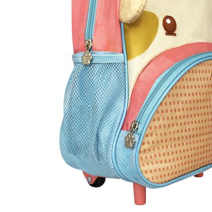 Imagem de Mochila Bolsa Escolar Passeio de Rodinha Infantil - Girafa Clio