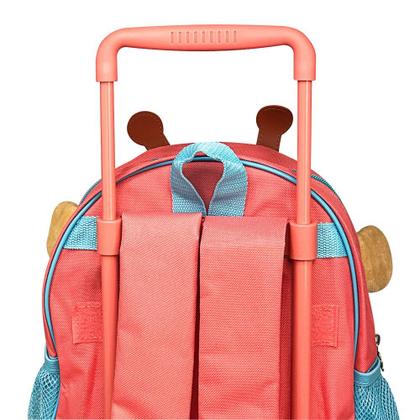 Imagem de Mochila Bolsa Escolar Passeio de Rodinha Infantil - Girafa Clio