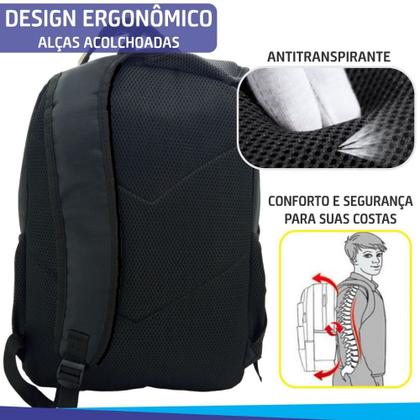 Imagem de Mochila Bolsa Executiva Notebook Home Office Reforçada 40lit