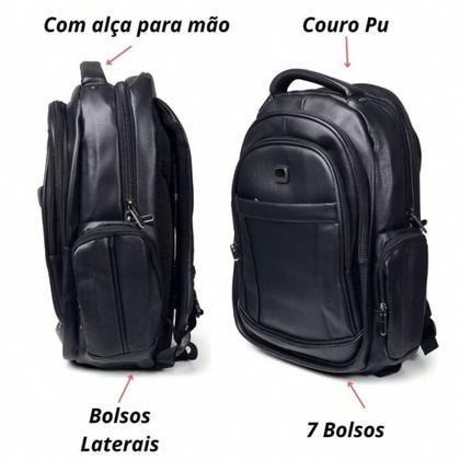 Imagem de Mochila  Bolsa Executiva Notebook Reforçada Elegante Faculdade Trabalho Bolsa Alça Reforçada Imperme