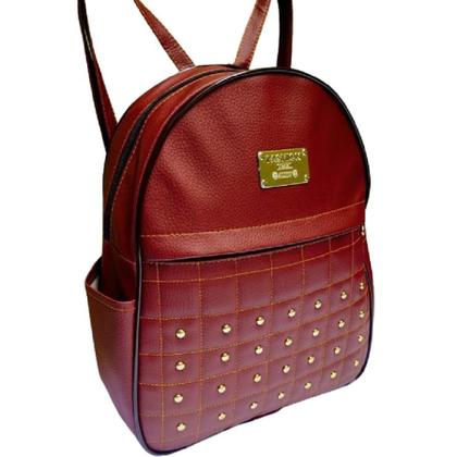 Imagem de Mochila Bolsa Feminina Meninas Cor Vinho Charmosa Barata