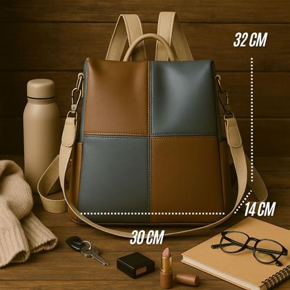 Imagem de Mochila Bolsa Feminina Moderna Bolso Antifurto de Ombro Alça transversal Dia a Dia Trabalho