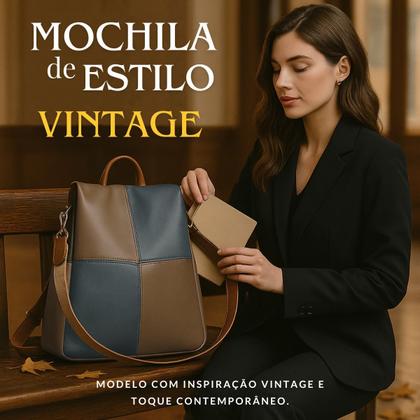 Imagem de Mochila Bolsa Feminina Moderna Bolso Antifurto de Ombro Alça transversal Dia a Dia Trabalho