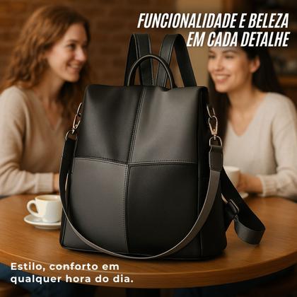 Imagem de Mochila Bolsa Feminina Moderna Bolso Antifurto de Ombro Alça transversal Dia a Dia Trabalho