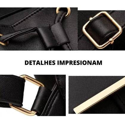 Imagem de Mochila Bolsa Feminina Mulher Pequena Casual Escola Shopping Casual Passeio Dia a Dia Presente Esposa Namorada Trabalho Faculdade Universidade