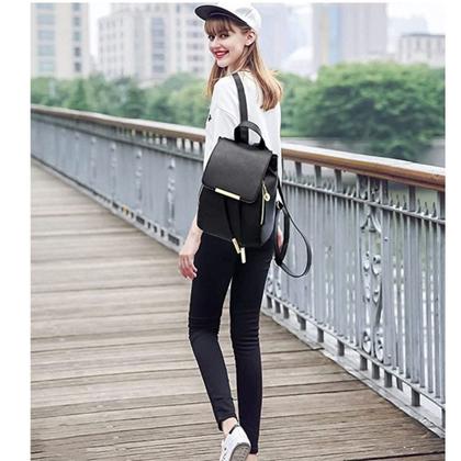 Imagem de Mochila Bolsa Feminina Mulher Pequena Casual Escola Shopping Casual Passeio Dia a Dia Presente Esposa Namorada Trabalho Faculdade Universidade