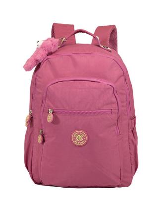 Imagem de Mochila Bolsa Feminina Reforçada Grande Com Chaveiro Rosa