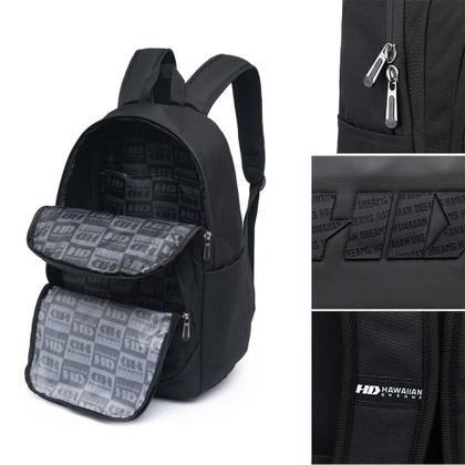 Imagem de Mochila Bolsa Hawai Dreams Masculina Reforçada Moderna Preta