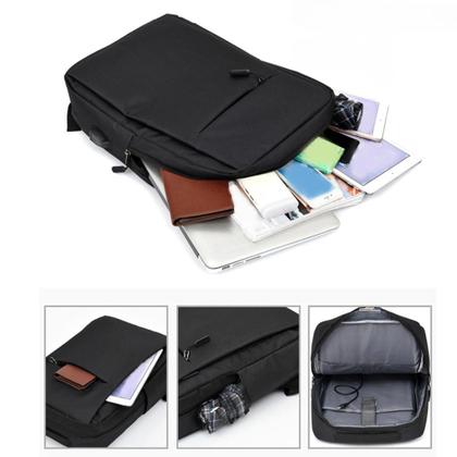 Imagem de Mochila Bolsa Mala Executiva Escolar Faculdade Trabalho Reforçada Com Saída USB Lançamento