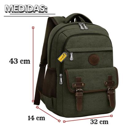 Imagem de Mochila Bolsa Masculina Feminina Espaçosa Moderna Alto Padrão Reforçada De Lona Dia a Dia Trabalho Escolar Passeio Faculdade