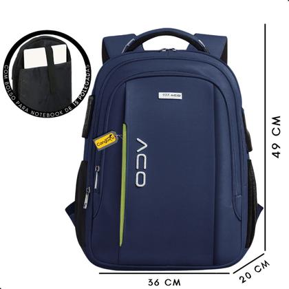 Imagem de Mochila Bolsa Masculina Feminina Notebook Anti Furto Resistente A Agua Reforçada USB