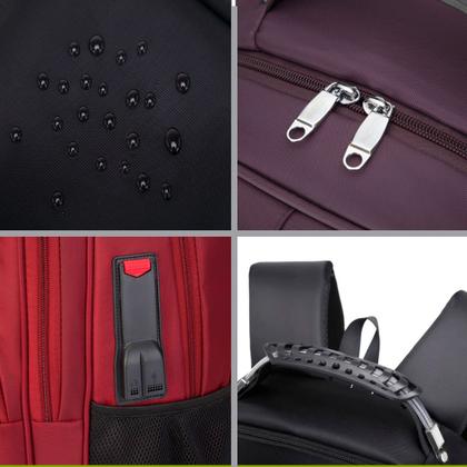 Imagem de Mochila Bolsa Masculina Feminina Notebook Anti Furto Resistente A Agua Reforçada USB