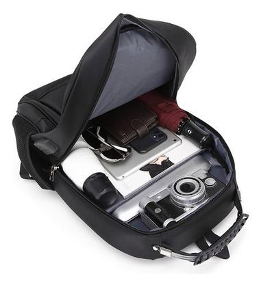 Imagem de Mochila Bolsa Masculina Feminina Notebook Anti Furto Resistente A Agua Reforçada USB Viagem Escolar Faculdade Trabalho Dia a Dia