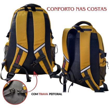 Imagem de Mochila Bolsa Masculina Feminina Notebook Escolar Faculdade Viagem Dia a Dia Trabalho Resistente Reforçada Alto Padrão
