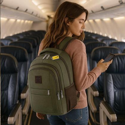 Imagem de Mochila Bolsa Masculina Feminina Notebook Resistente A Agua Reforçada Ideal Para Escolar Faculdade Dia a Dia Trabalho Viagem