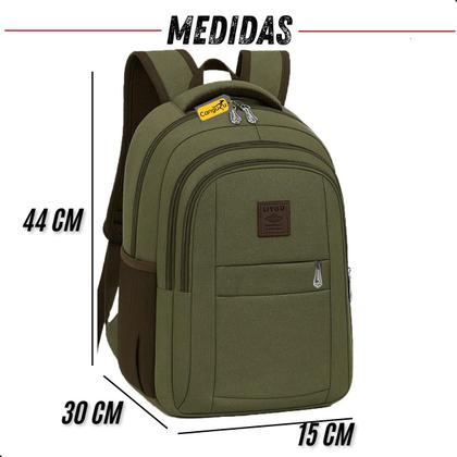 Imagem de Mochila Bolsa Masculina Feminina Notebook Resistente A Agua Reforçada Ideal Para Escolar Faculdade Dia a Dia Trabalho Viagem