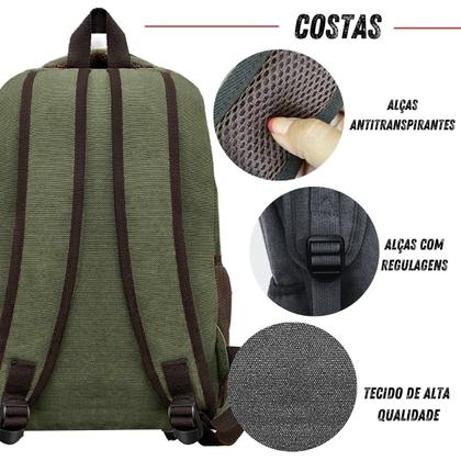 Imagem de Mochila Bolsa Masculina Feminina Notebook Resistente A Agua Reforçada Ideal Para Escolar Faculdade Dia a Dia Trabalho Viagem