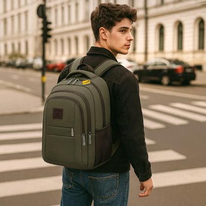 Imagem de Mochila Bolsa Masculina Feminina Notebook Resistente A Agua Reforçada Ideal Para Escolar Faculdade Dia a Dia Trabalho Viagem