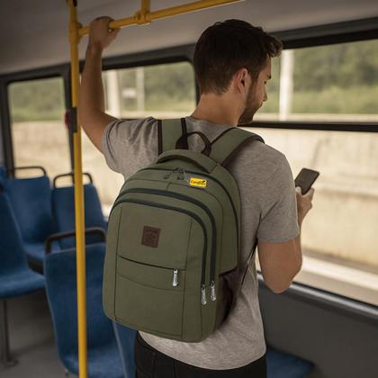 Imagem de Mochila Bolsa Masculina Feminina Notebook Resistente A Agua Reforçada Ideal Para Escolar Faculdade Dia a Dia Trabalho Viagem