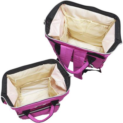 Imagem de Mochila Bolsa Maternidade Bebê Térmica Impermeável Multifunção Menina Brinqway IWMMRS Rosa