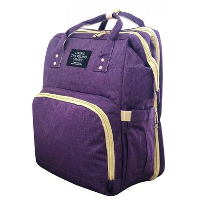 Imagem de Mochila Bolsa Maternidade Com Berço Portátil Térmica + Trocador Portátil Living Traveling Share