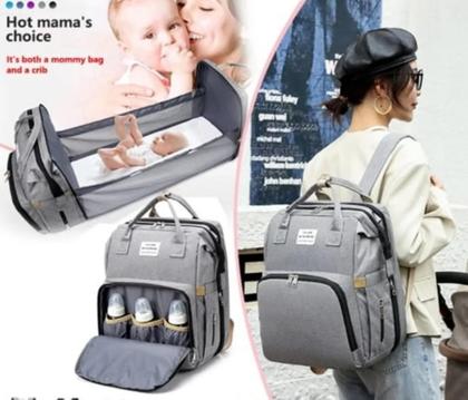 Imagem de Mochila Bolsa Maternidade Com Berço Portátil Térmica + Trocador Portátil Living Traveling Share