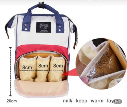 Imagem de Mochila Bolsa Maternidade Impermeável Original Igual Lequeen