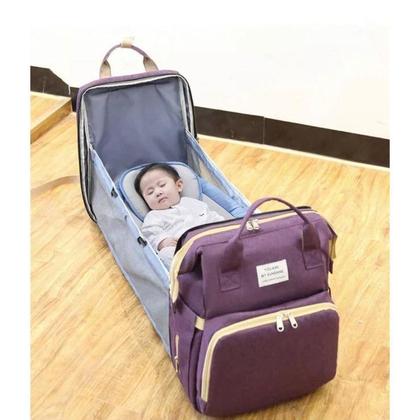 Imagem de Mochila Bolsa Maternidade Living Traveling Share Vira Berço