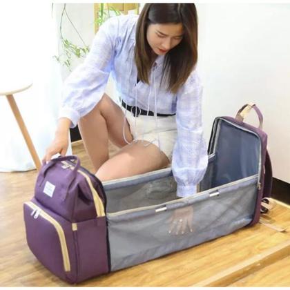 Imagem de Mochila Bolsa Maternidade Living Traveling Share Vira Berço