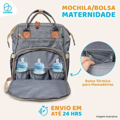 Imagem de Mochila Bolsa Maternidade Original Impermeável Menina Menino