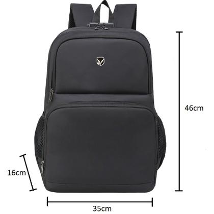 Imagem de Mochila Bolsa Notebook AntiFurto Roubo Executiva Home Office Resistente com Cadeado